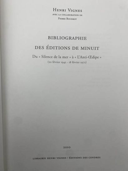 VIGNES, Henri. Bibliography of Éditions de...