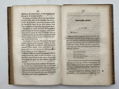DUMAS, Jean-Baptiste. Leçons sur la philosophie...