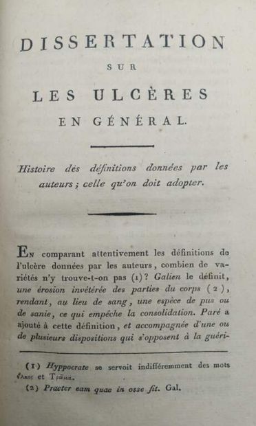 [MANETTE - MEDECINE]. Set of 8 theses collected...