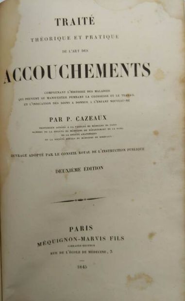 [MANETTE - MEDECINE]. Set of 8 volumes including:...