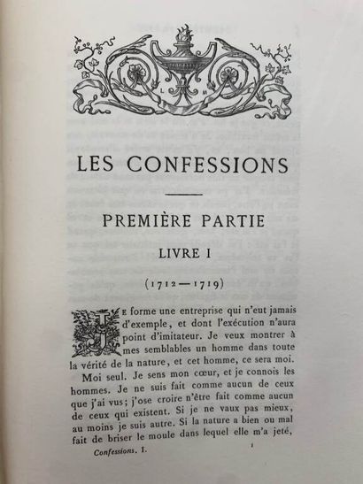 ROUSSEAU, Jean-Jacques. Les Confessions.
Published...