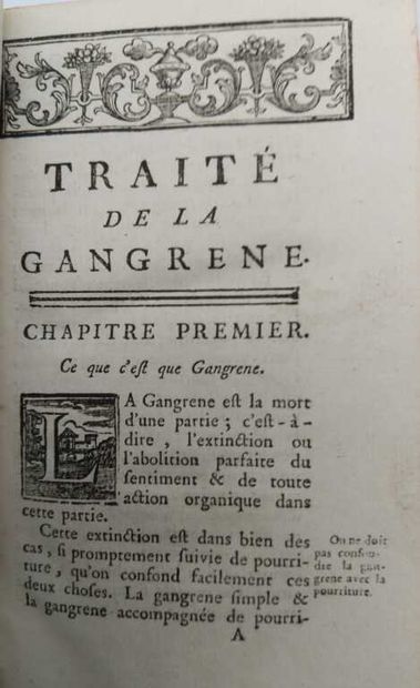 QUESNAY, François. Traité de la gangrene.
Published...