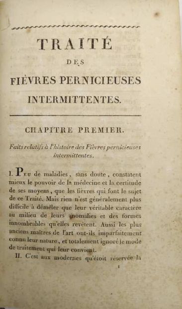 ALIBERT, Jean-Louis. Traité des fièvres pernicieuses...