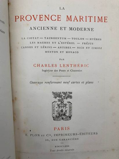 LENTHERIC, Charles. La Provence maritime...