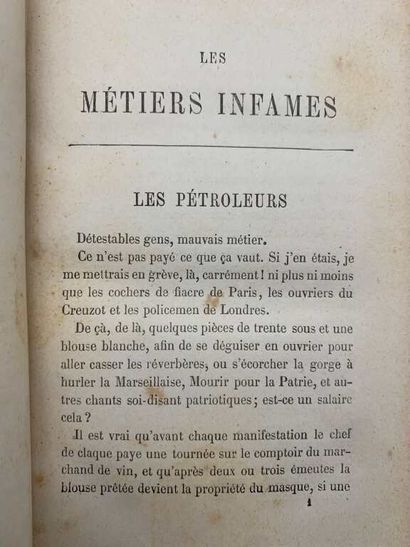 LAMOTHE, Alexandre de. Les Métiers infames.
Published...