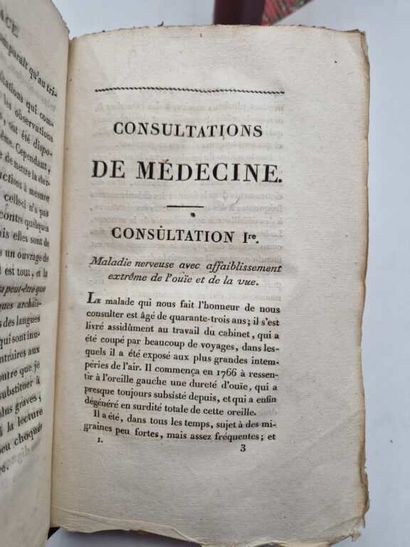 BARTHEZ, Paul-Joseph. Consulatations de Médecine.
Published...