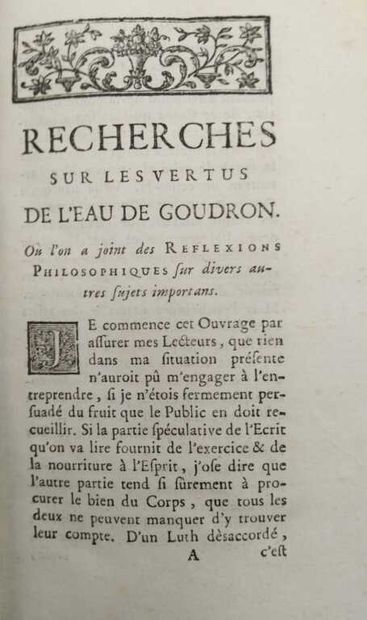 BERKELEY, George. Recherches sur les vertus...