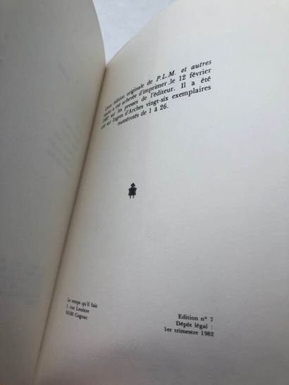 REDA, Jacques. PLM and other texts.
Published...