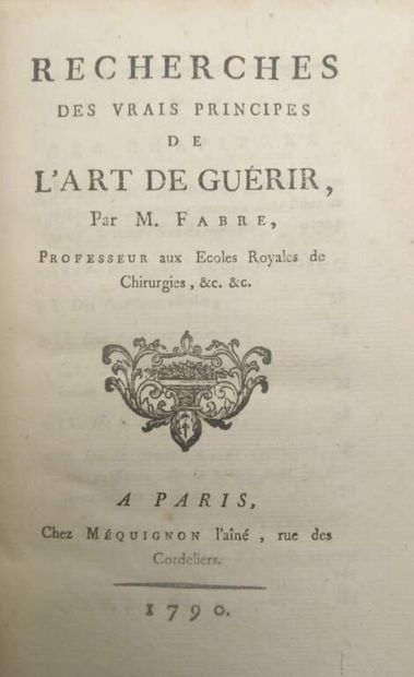 FABRE, Pierre. Recherche des vrais principes...
