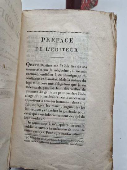 BARTHEZ, Paul-Joseph. Consulatations de Médecine.
Published...