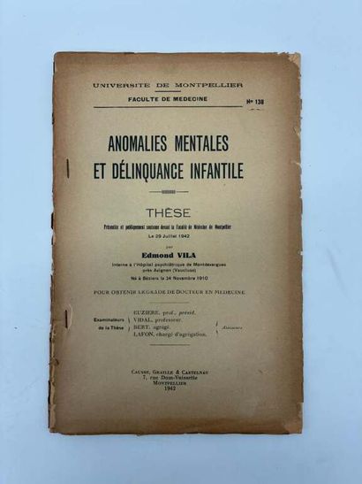 [MANETTE - MEDECINE]. Set of 13 medical theses...