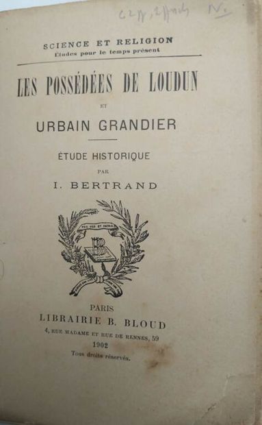 [AFFAIRE DE LOUDUN]. Set of 2 volumes including:...