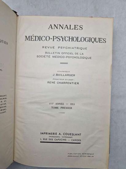[JOYSTICK - PSYCHIATRY]. Annales Médico-Psychologiques.
Published...