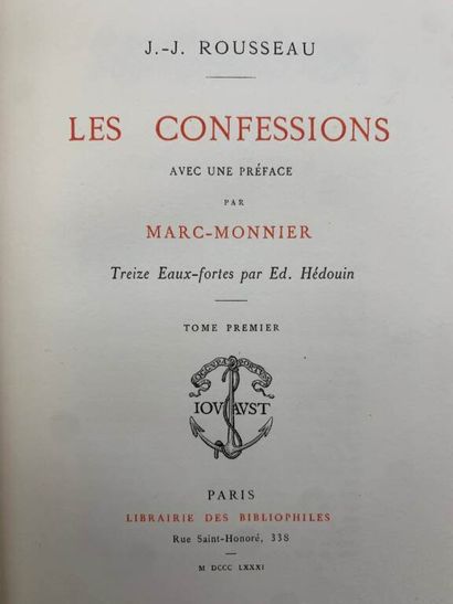 ROUSSEAU, Jean-Jacques. Les Confessions.
Published...