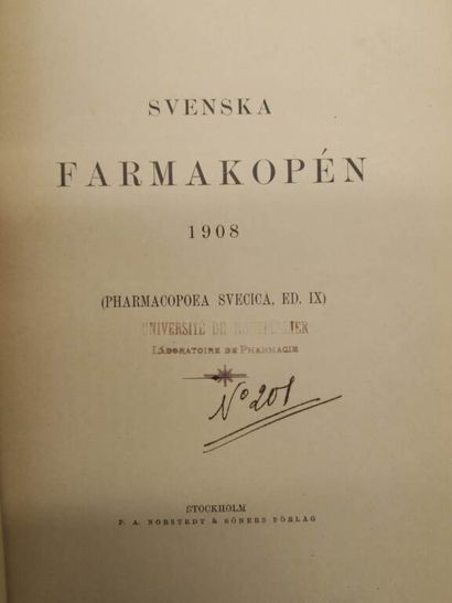 [PHARMACOPEE]. Svenska farmakopén (Pharmacopea...