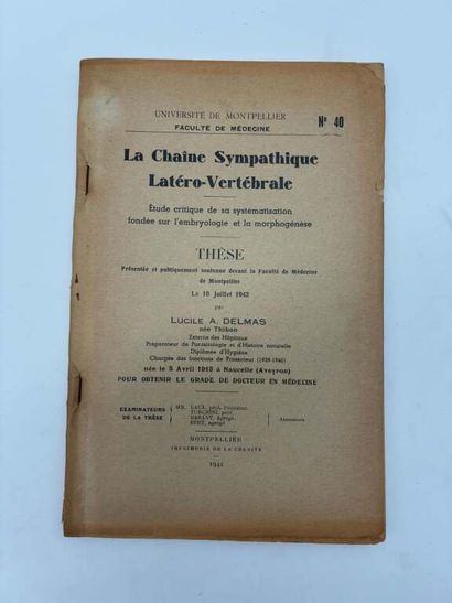 [MANETTE - MEDECINE]. Set of 13 medical theses...
