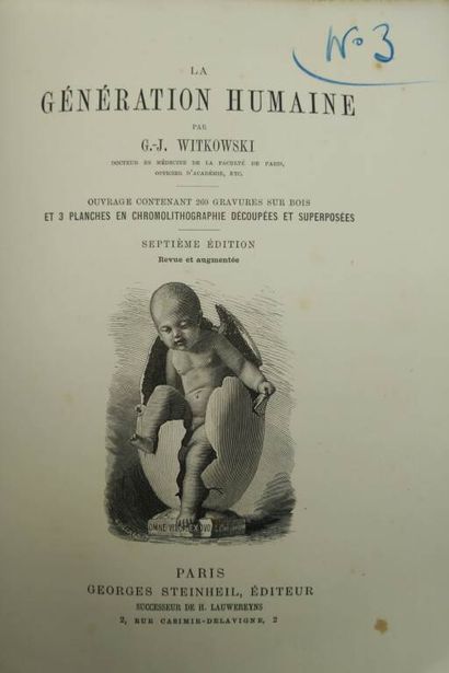 WITKOWSKI, Gustave-joseph. Set of 2 volumes...