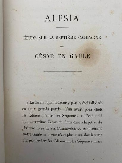 ORLÉANS, Henri d'. Alesia. A study of Caesar's...