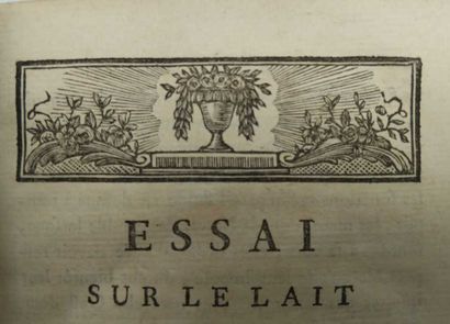 PETIT-RADEL, Philippe. Essai sur le lait,...