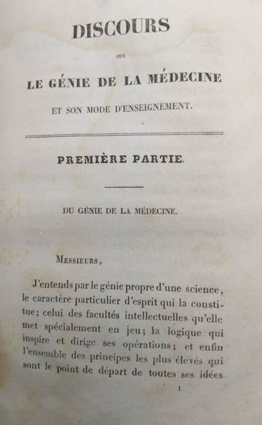 BERARD, Frédéric. Esprit des doctrines médicales...