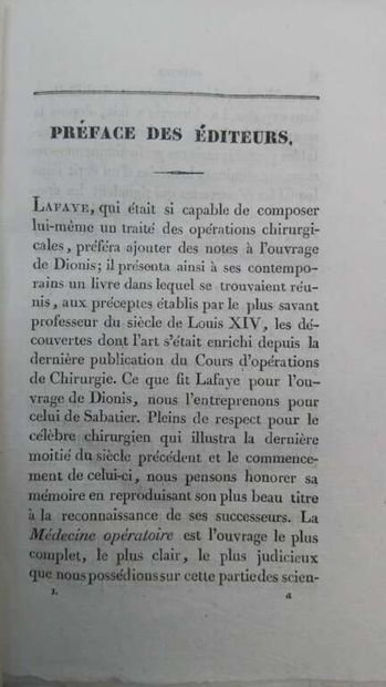 SABATIER-DEPUYTREN, R. B.. De la médecine...