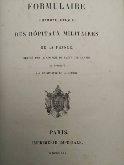 [PHARMACOPEE]. Formulaire pharmaceutique...