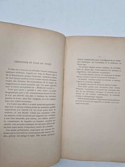 DUREY, Louis. La Médecine Occulte de Paracelse...