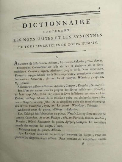 DUMAS, Charles-louis. Système méthodique...