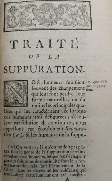 QUESNAY, François. Traité de la suppuration.
Published...