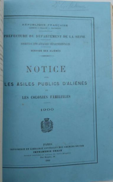 [MANETTE - PSYCHIATRIE]. Collection of 6...