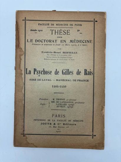 [MANETTE - PYCHOLOGIE]. Set of 11 medical...