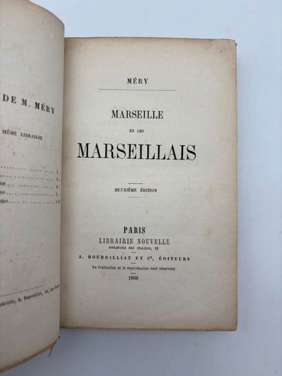 [MARSEILLE]. MÉRY, Joseph. Marseille and...