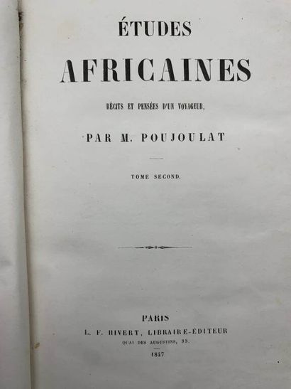 POUJOULAT, Jean-Joseph-François. African...