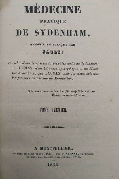 SYDENHAM, Thomas. Sydenham's practical medicine.
Published...