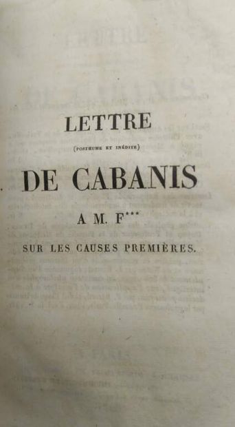 BERARD, Frédéric. Esprit des doctrines médicales...