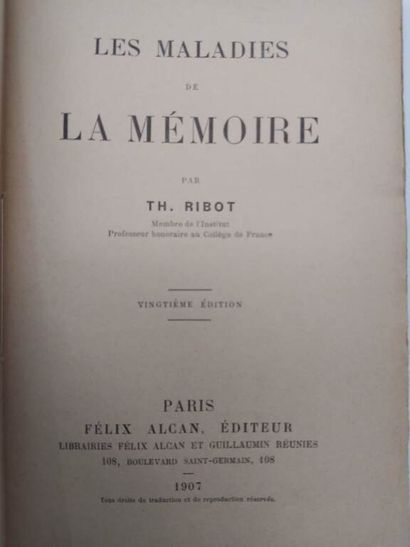 RIBOT, Théodule-Armand. Set of five works...