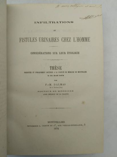 [MANETTE - MEDECINE]. Set of 5 volumes containing...