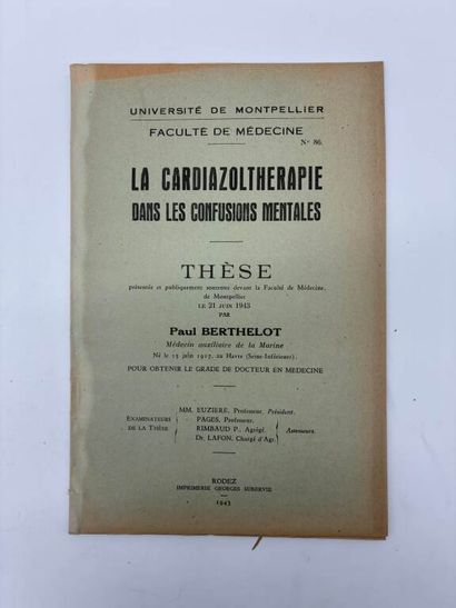 [MANETTE - MEDECINE]. Set of 13 medical theses...