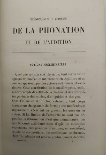 GAVERRET, Jules. Phénomènes physiques de...