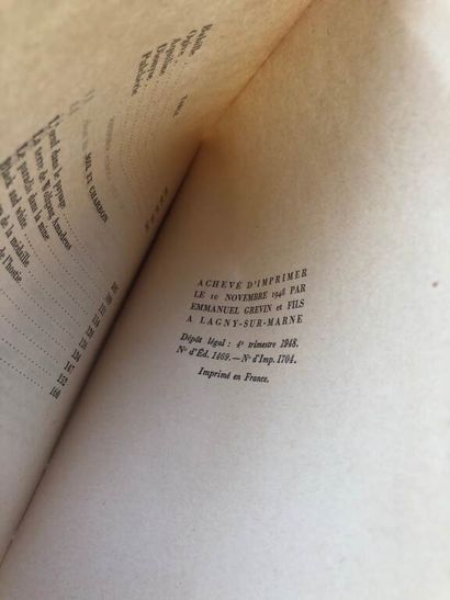 PIEYRE DE MANDIARGUES, André. Dans les mains...