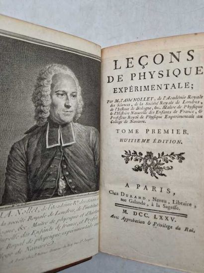 NOLLET, Jean-Antoine. Leçons de Physique...