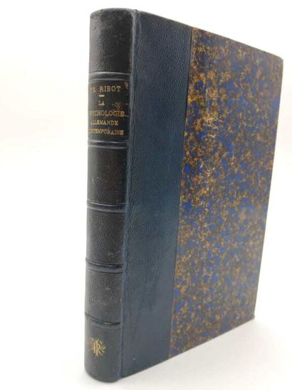 RIBOT, Théodule. Set of 2 volumes including:...
