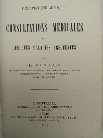 [MANETTE - MEDECINE]. Set of 8 volumes including:...