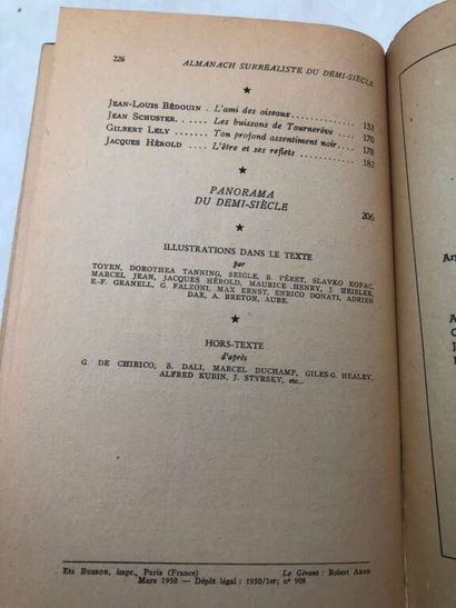 [SURREALISM]. Almanach surréaliste du demi-siècle.
Published...