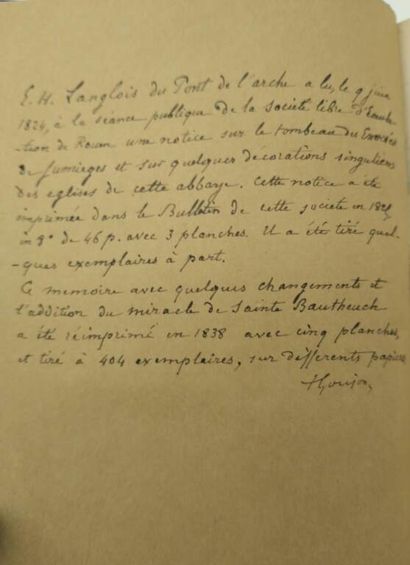 LANGLOIS, Eustache-Hyacinthe. Essai sur les...