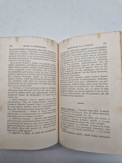 PAULIER, Armand. Manuel de Thérapeutique...