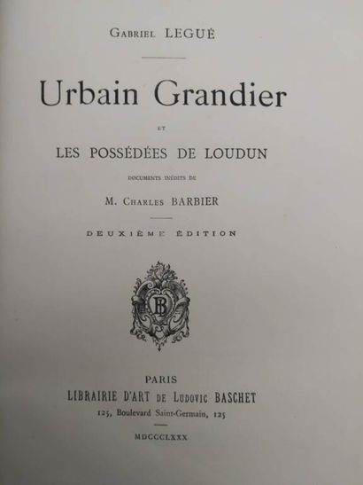 [AFFAIRE DE LOUDUN]. Set of 2 volumes including:...
