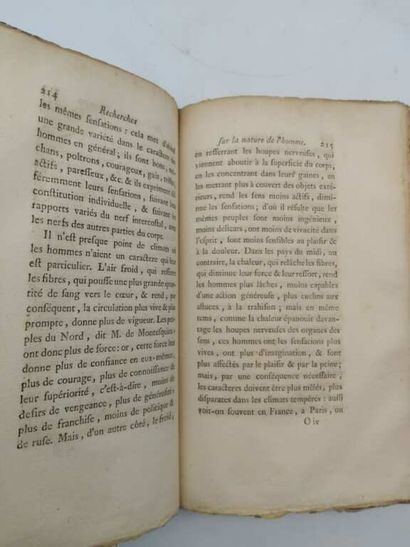 FABRE. Recherches sur la nature de l'homme,...