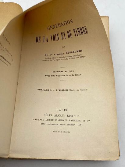 GUILLEMIN, Auguste. Génération de la voix...