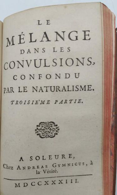HECQUET, Philippe. Le Naturalisme des convulsions...